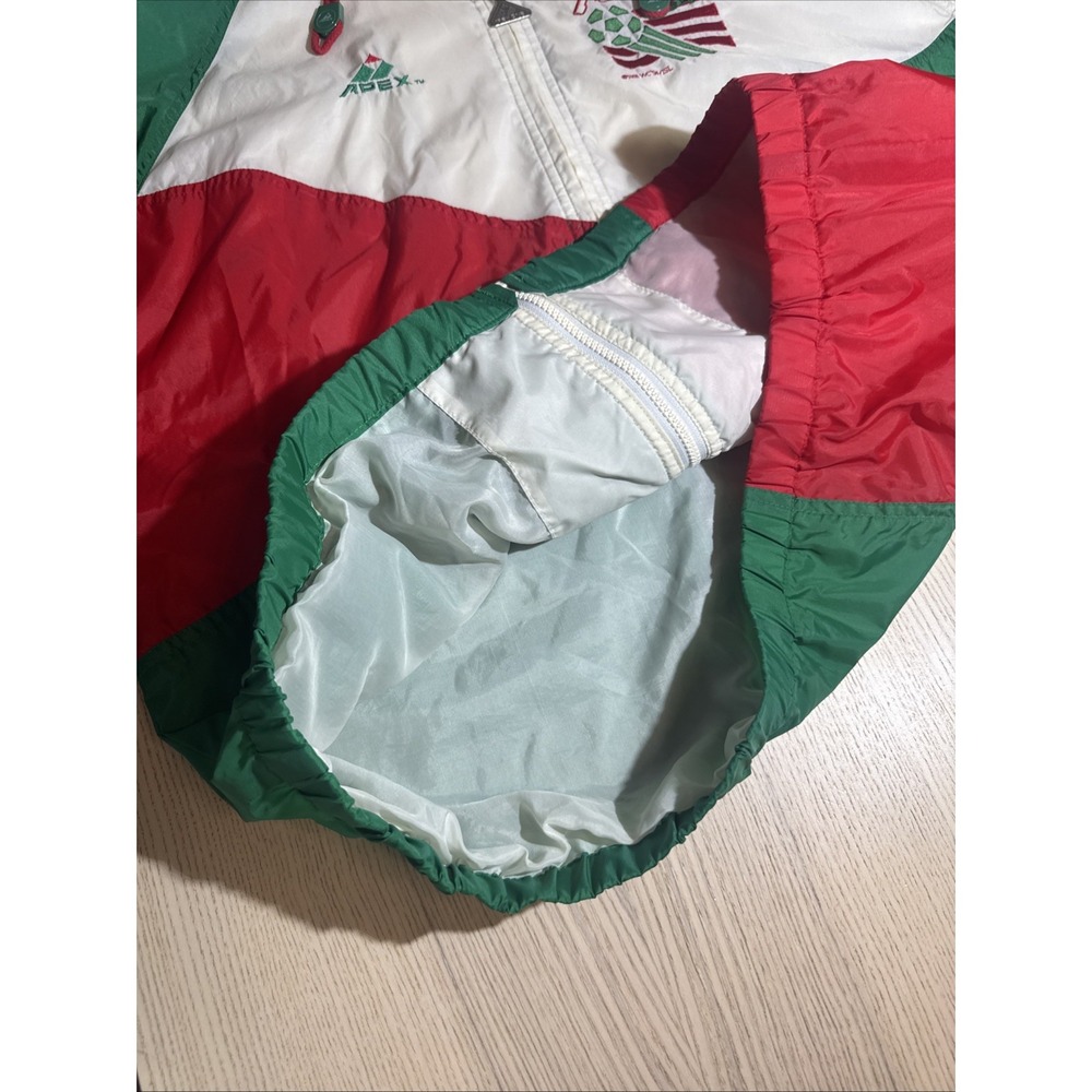Vintage 1994 World Cup Italy Apex One Windbreaker Jacket Soccer 90s Size XL - Picture 13 of 14
